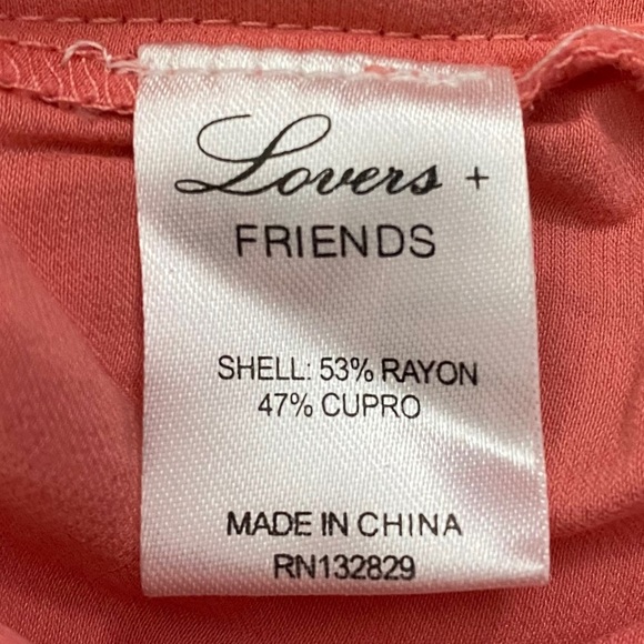 Lovers + Friends Pink Strapless Dress High Slit Maxi Extra Extra Small XXS - Picture 3 of 11